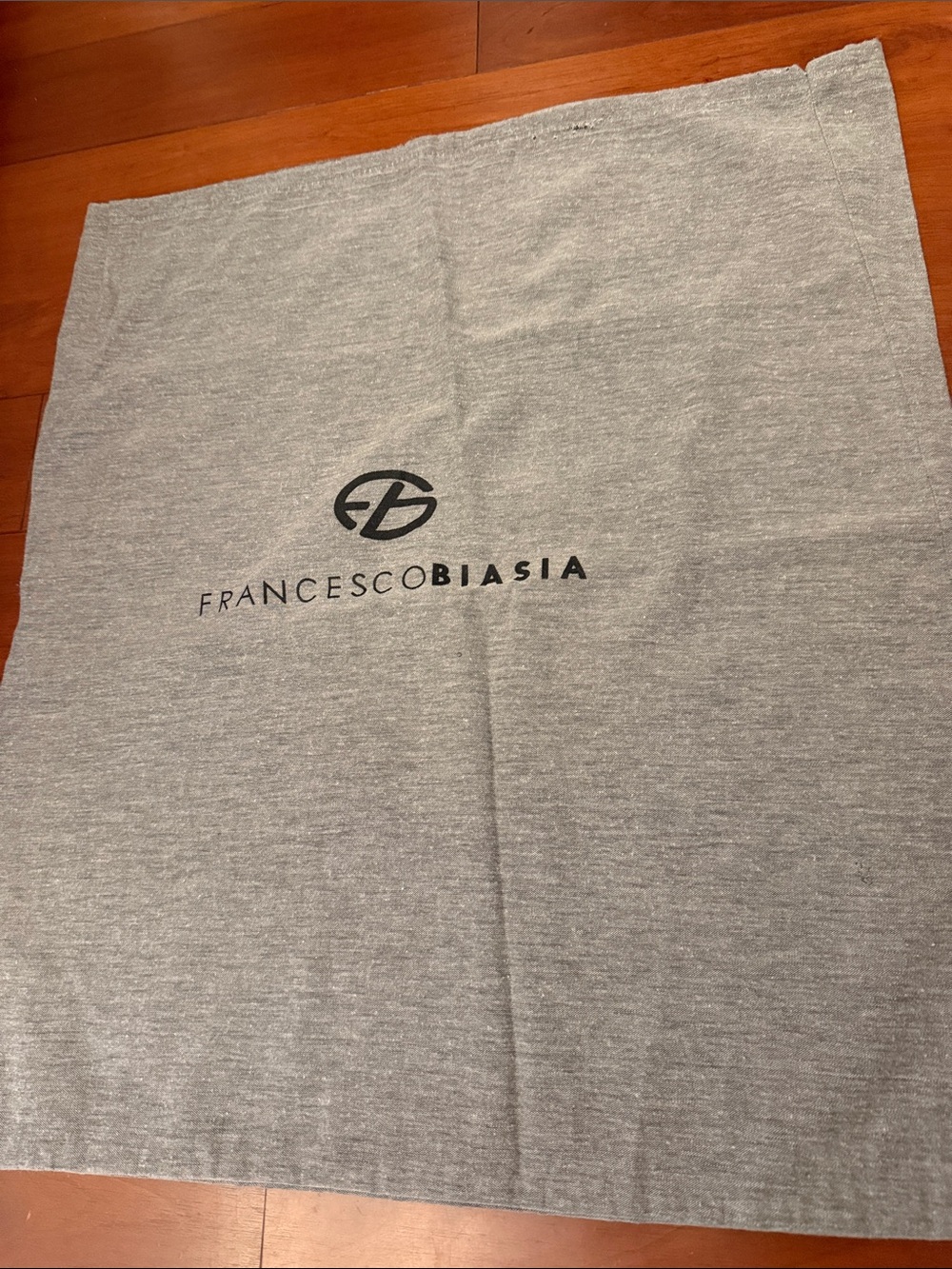 Francesco Biasia Gray Logo Dust Bag